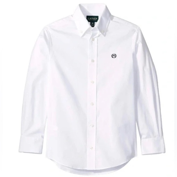 Lauren Ralph Lauren Other - Ralph Lauren boys White Oxford Button Down Shirt Size 5